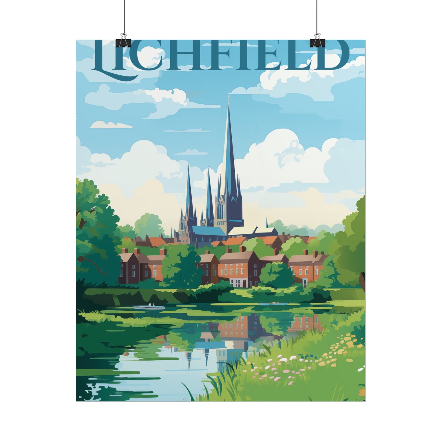 Beautiful Lichfield Scene Poster