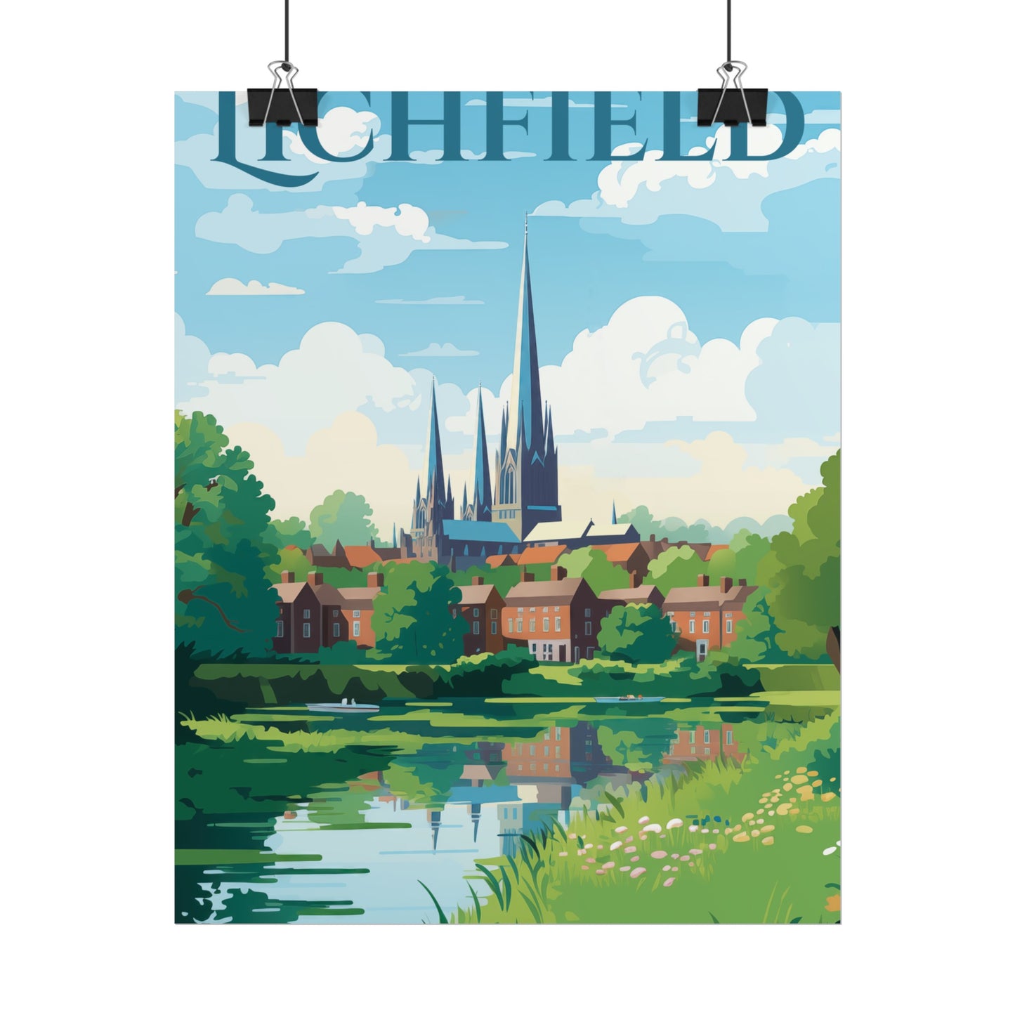 Beautiful Lichfield Scene Poster