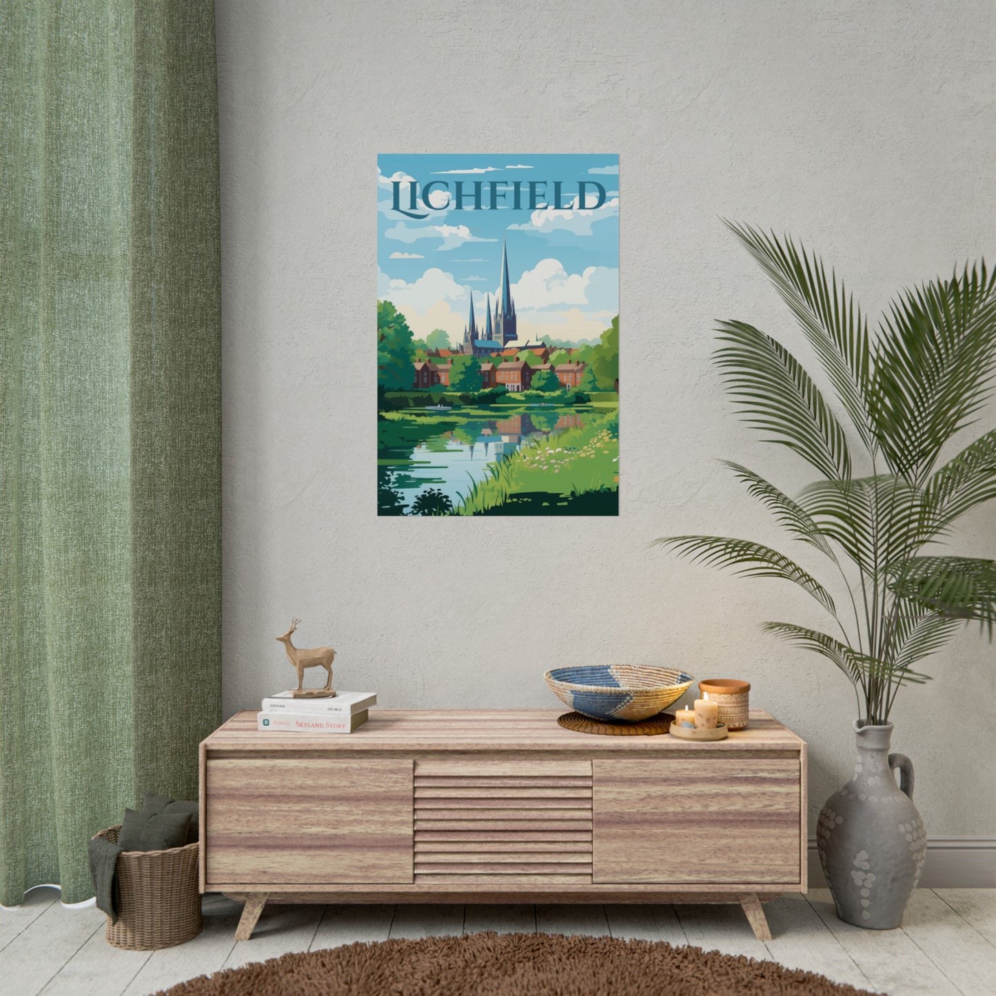 Beautiful Lichfield Scene Poster