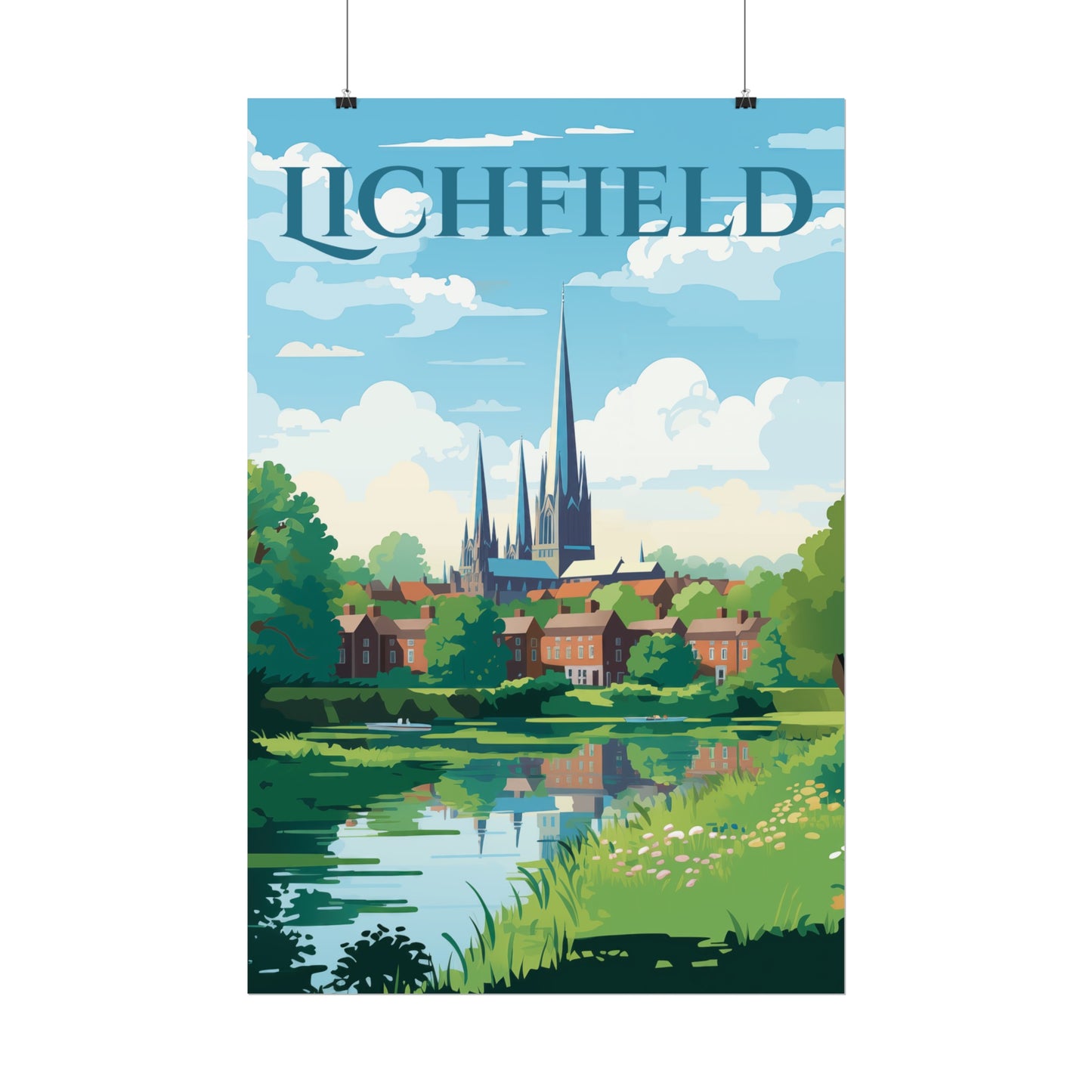 Beautiful Lichfield Scene Poster