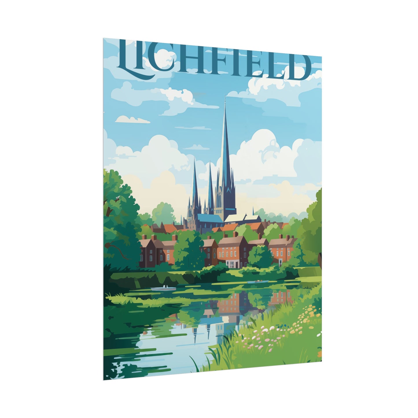 Beautiful Lichfield Scene Poster