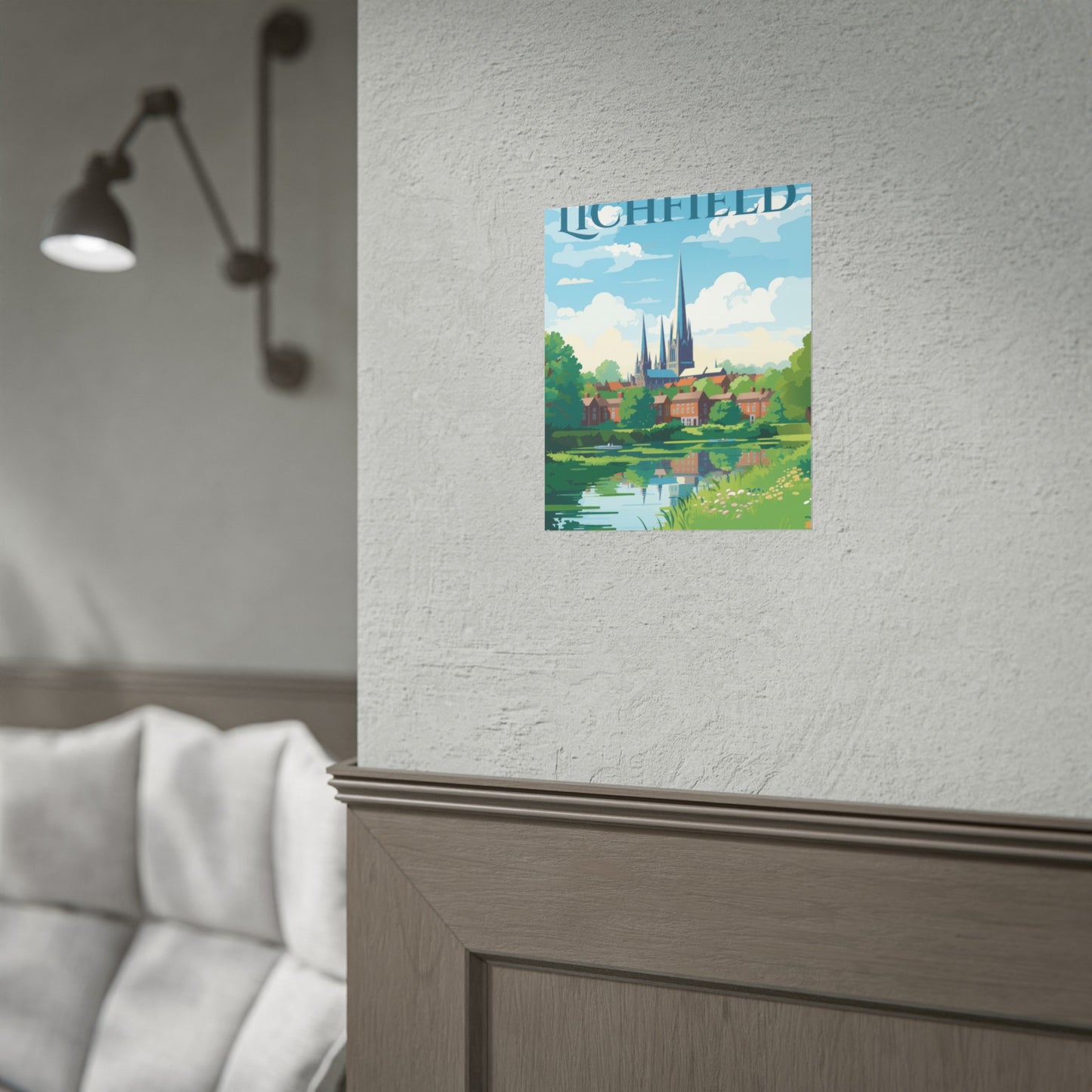 Beautiful Lichfield Scene Poster