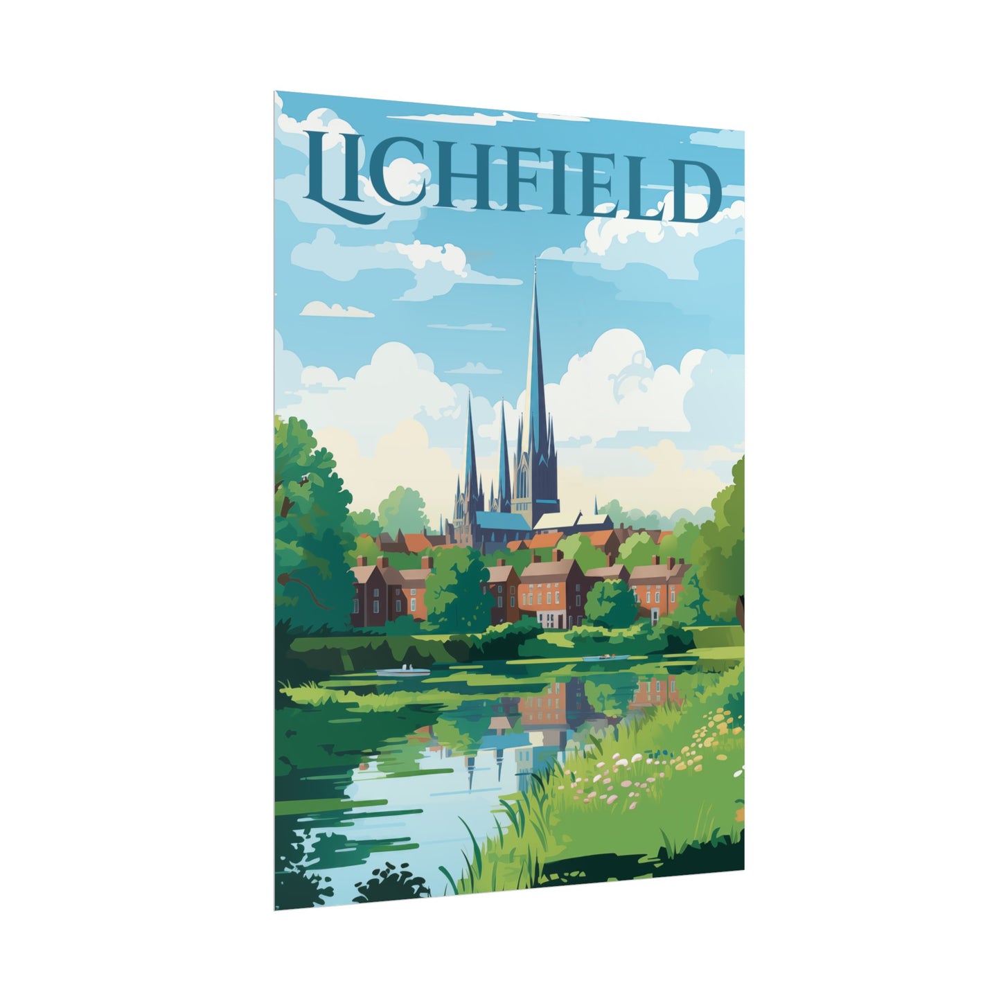 Beautiful Lichfield Scene Poster