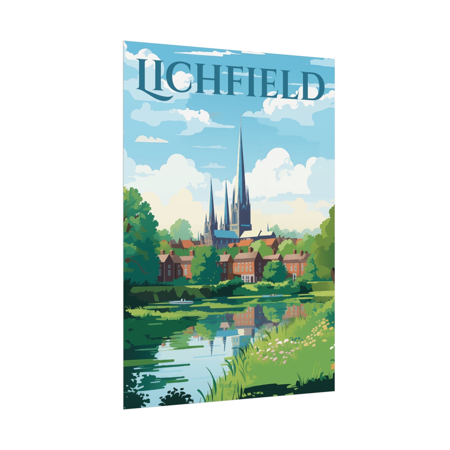 Beautiful Lichfield Scene Poster