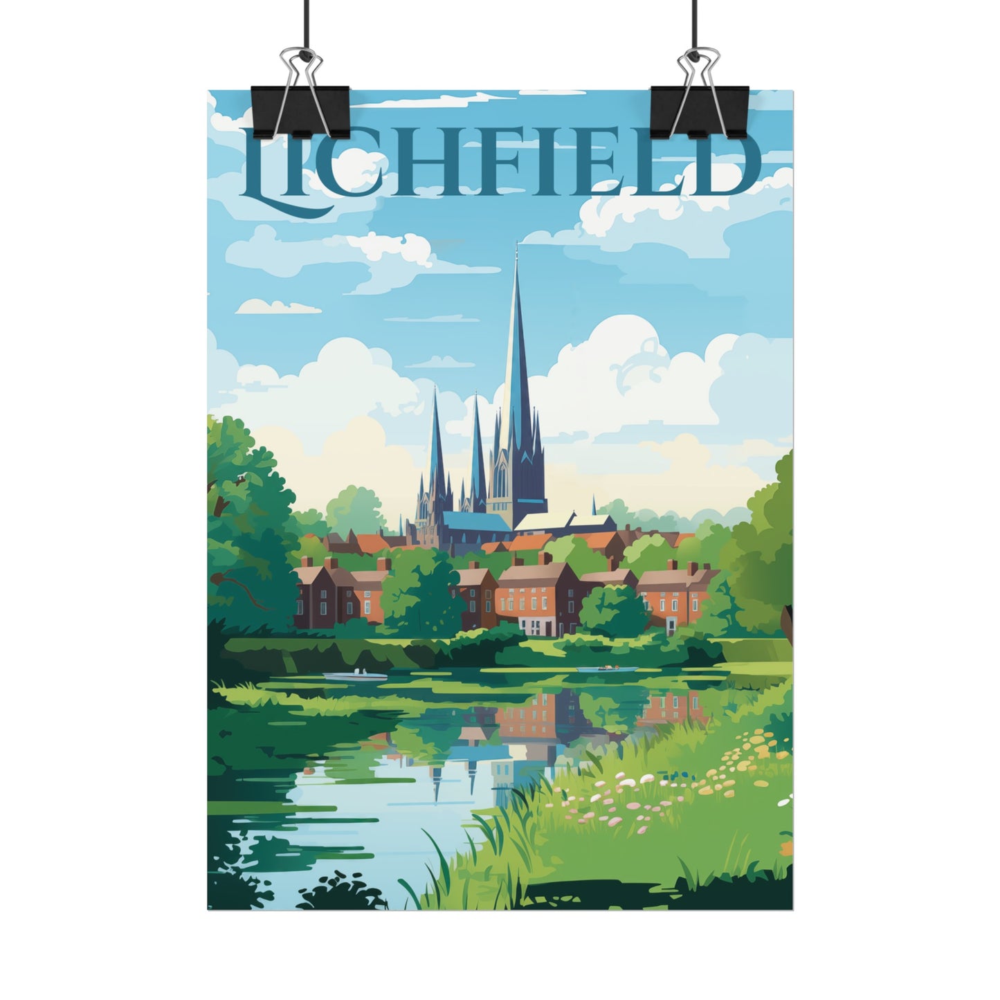 Beautiful Lichfield Scene Poster