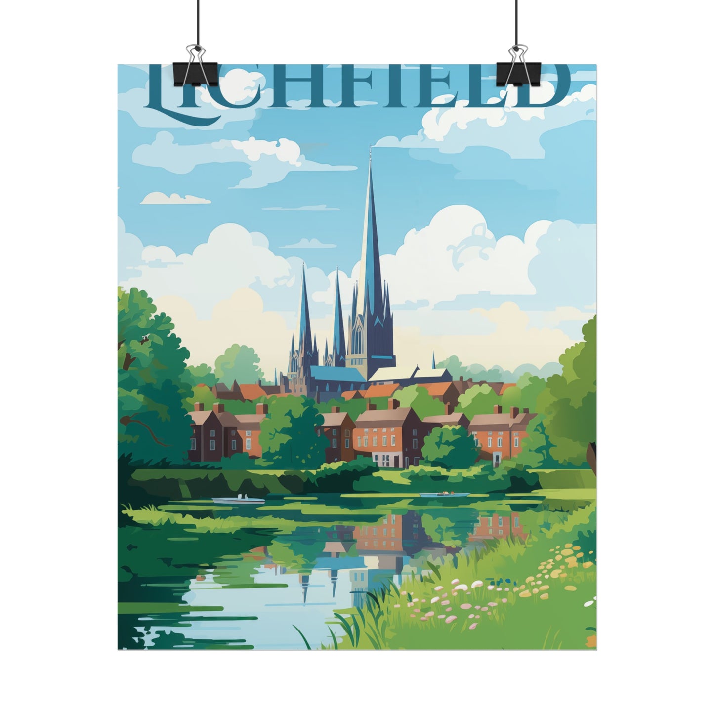 Beautiful Lichfield Scene Poster