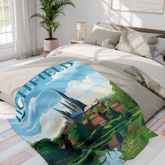 Beautiful Lichfield Scene - Arctic Fleece Blanket