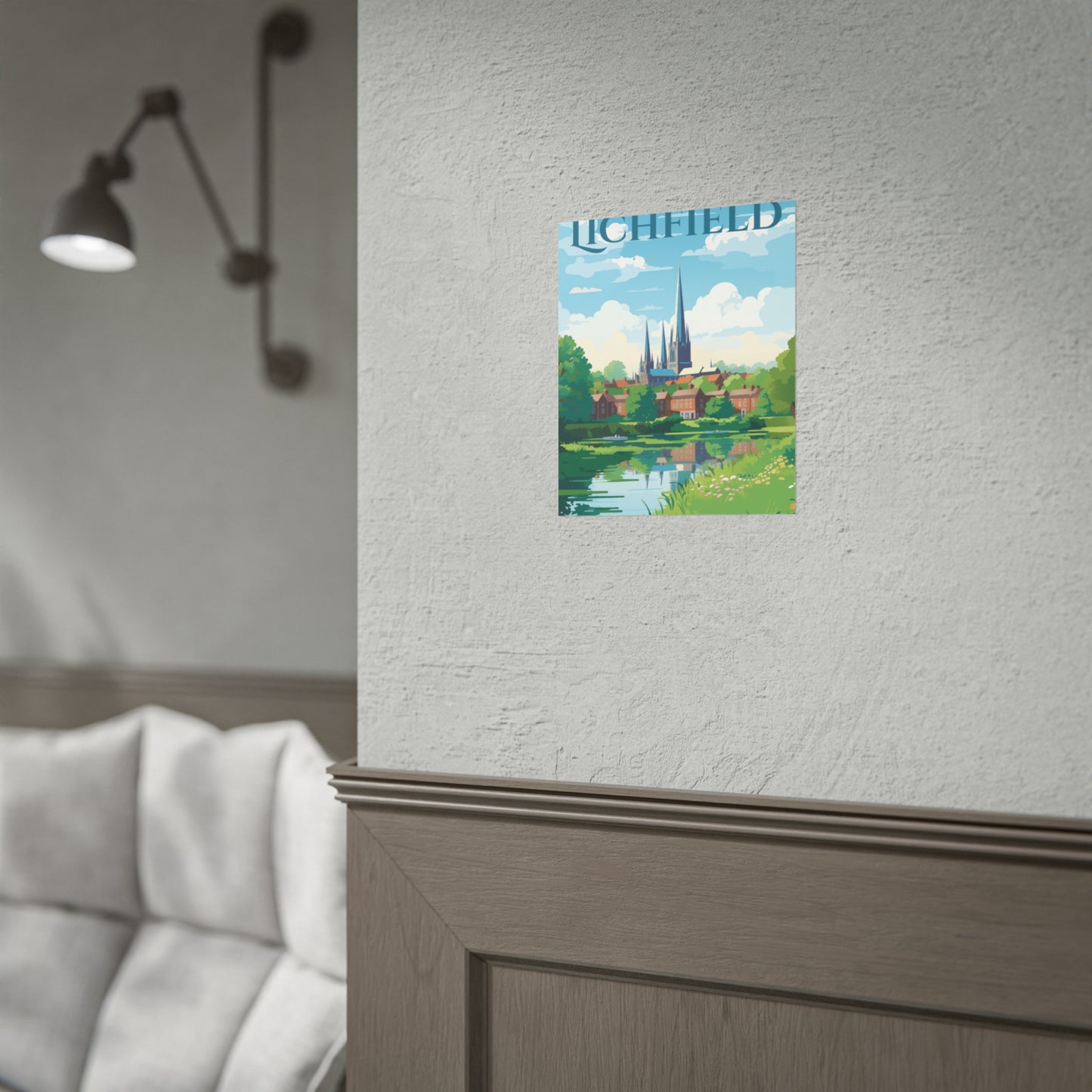 Beautiful Lichfield Scene Poster