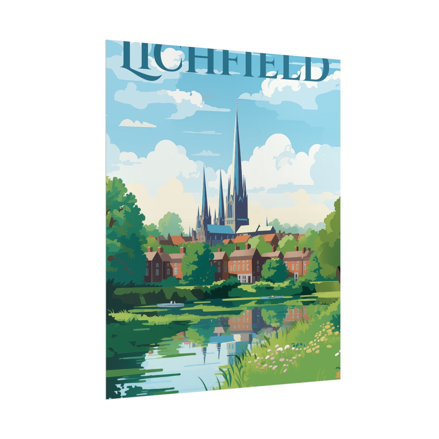 Beautiful Lichfield Scene Poster