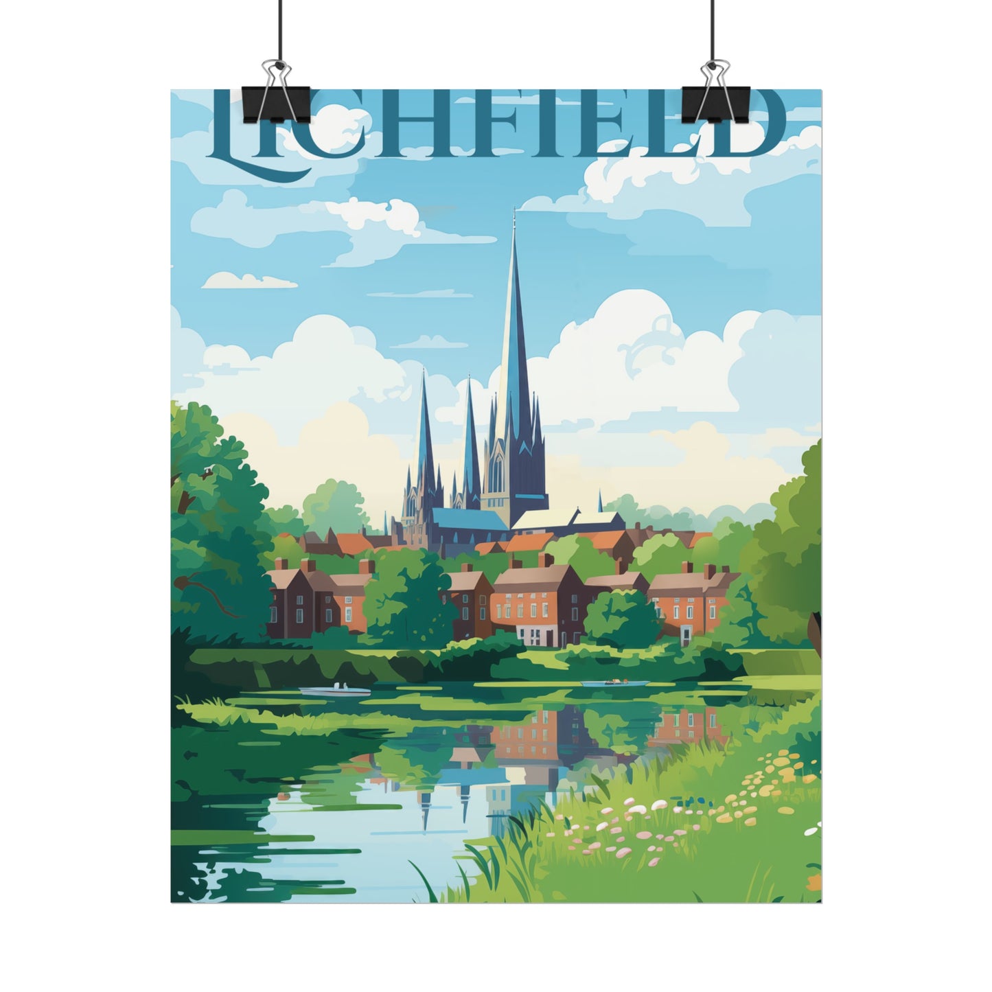 Beautiful Lichfield Scene Poster