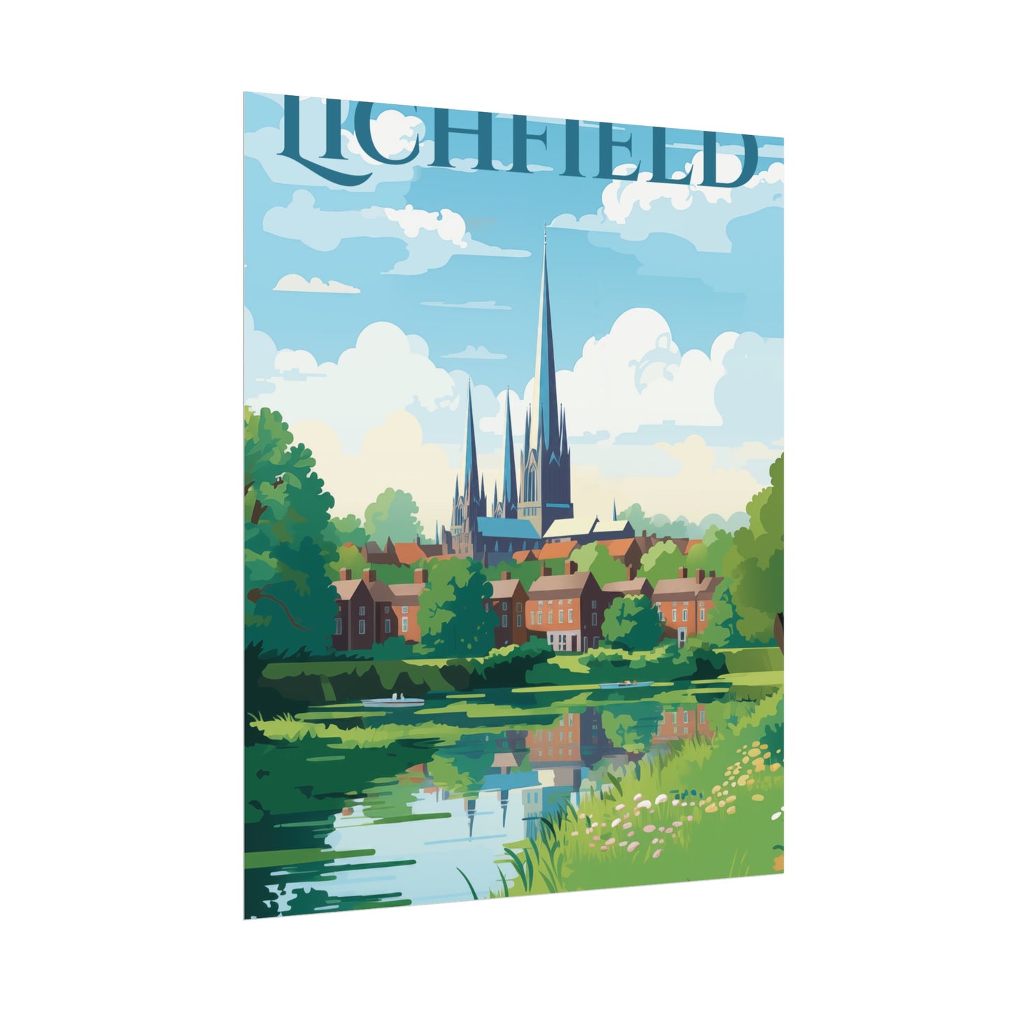 Beautiful Lichfield Scene Poster