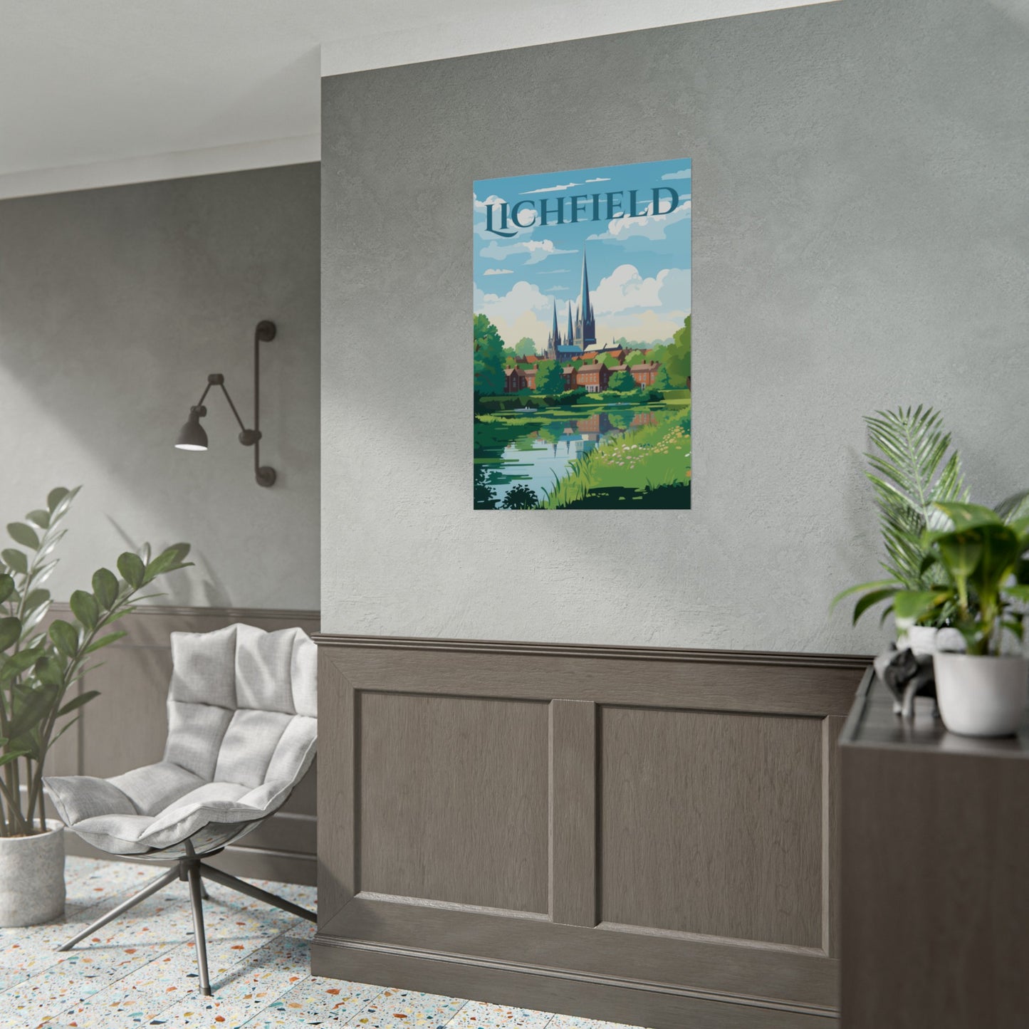 Beautiful Lichfield Scene Poster