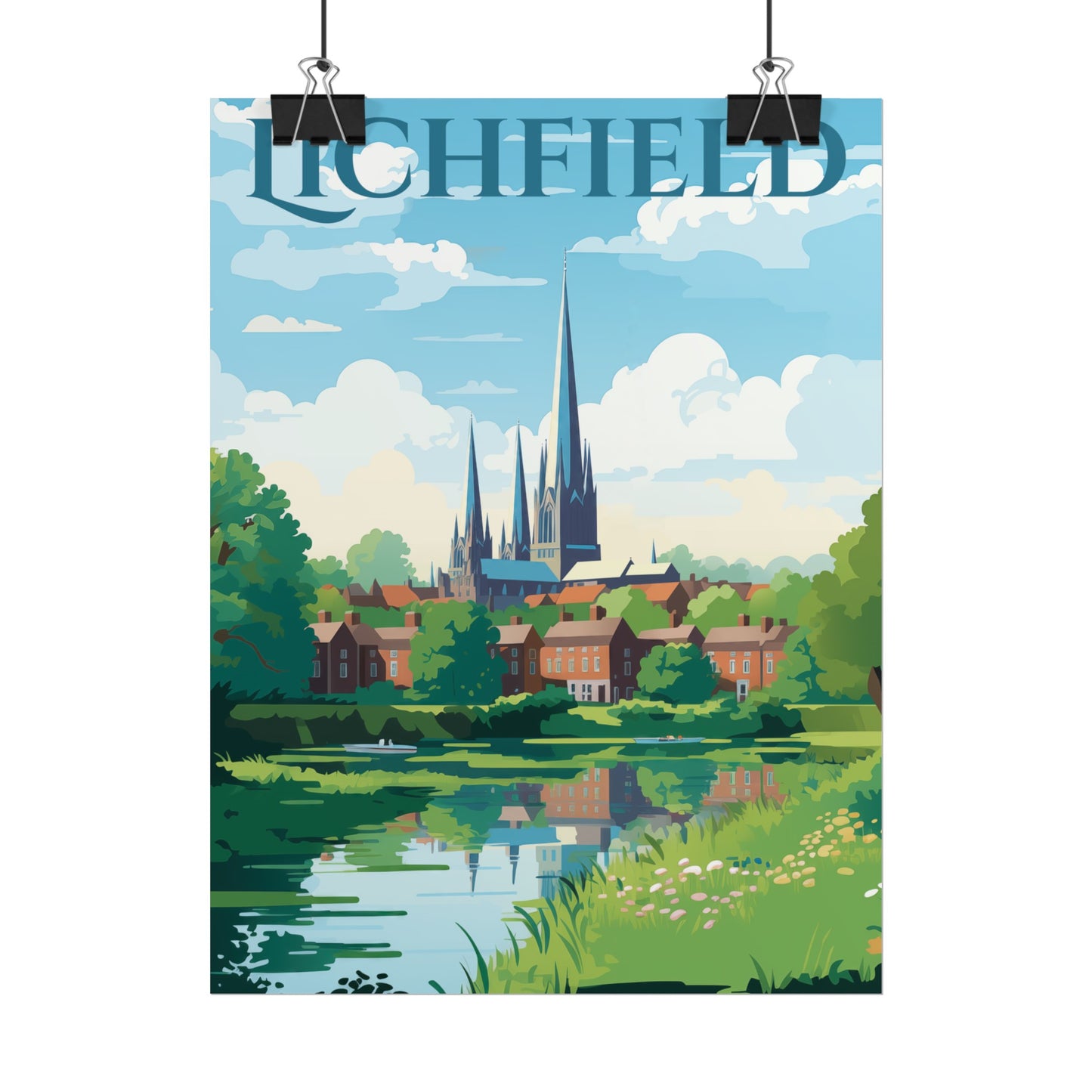 Beautiful Lichfield Scene Poster