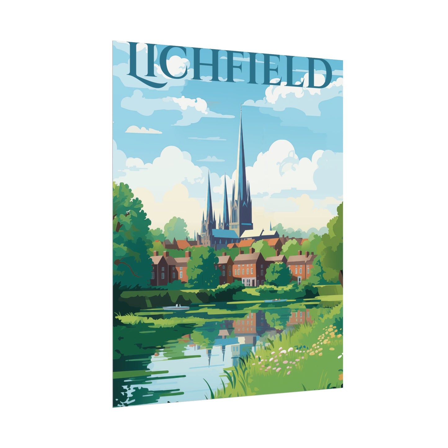 Beautiful Lichfield Scene Poster