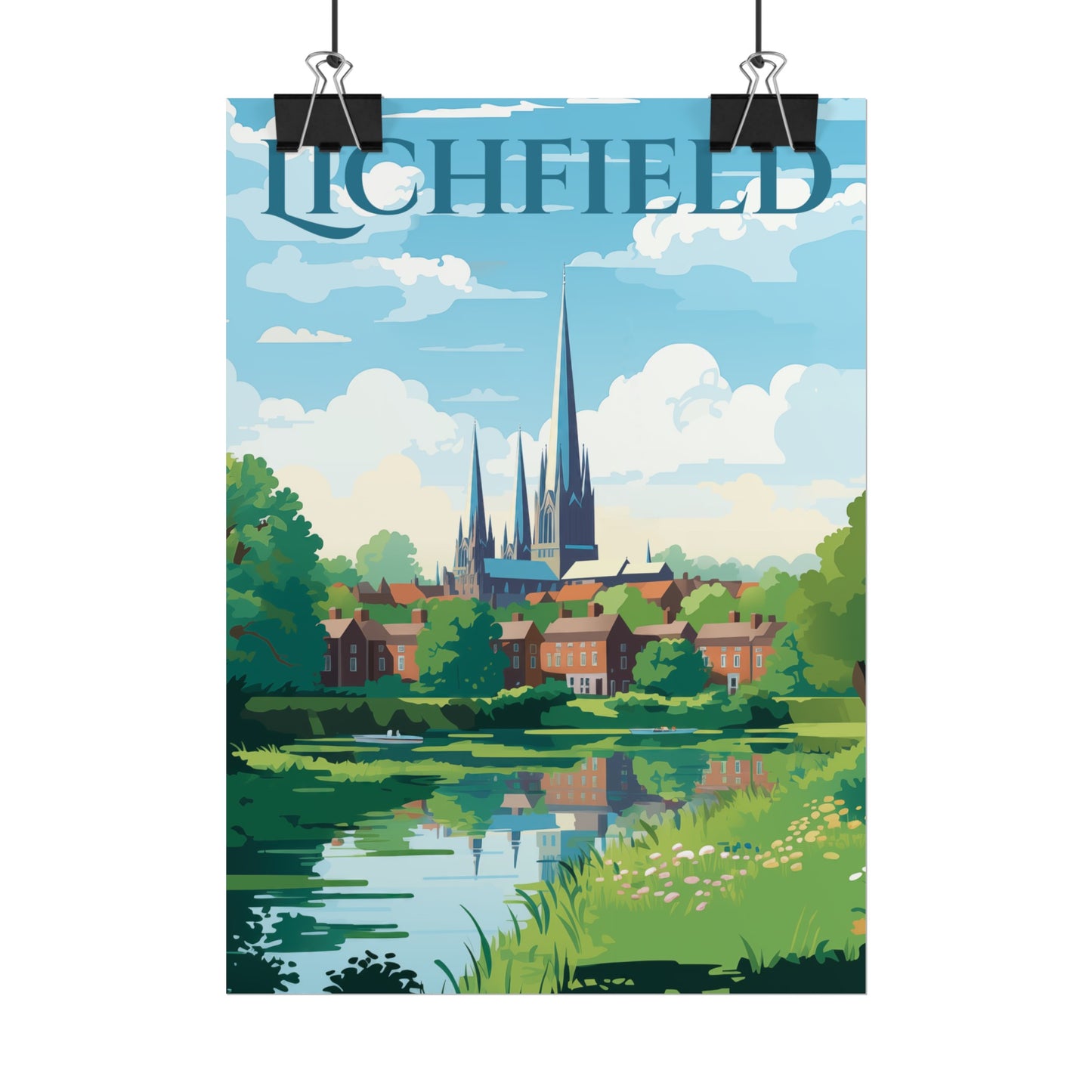 Beautiful Lichfield Scene Poster