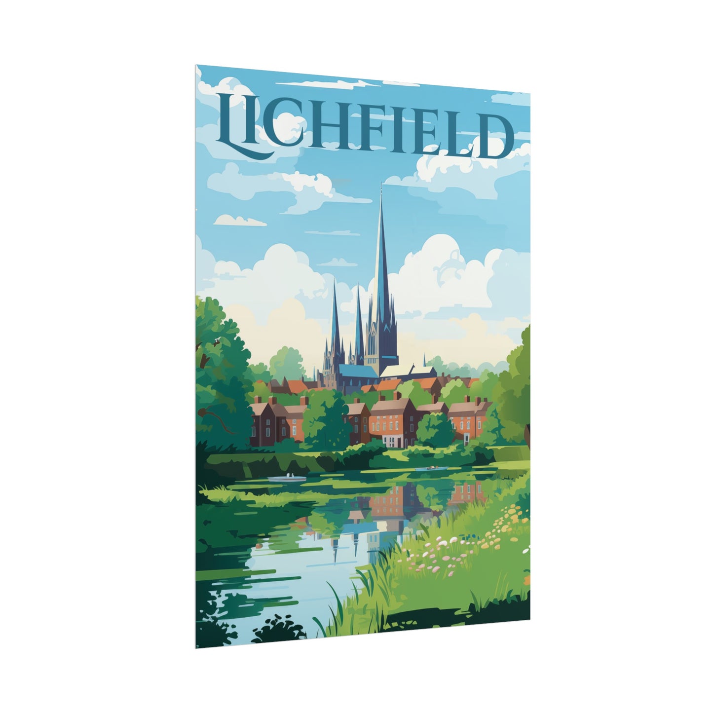 Beautiful Lichfield Scene Poster