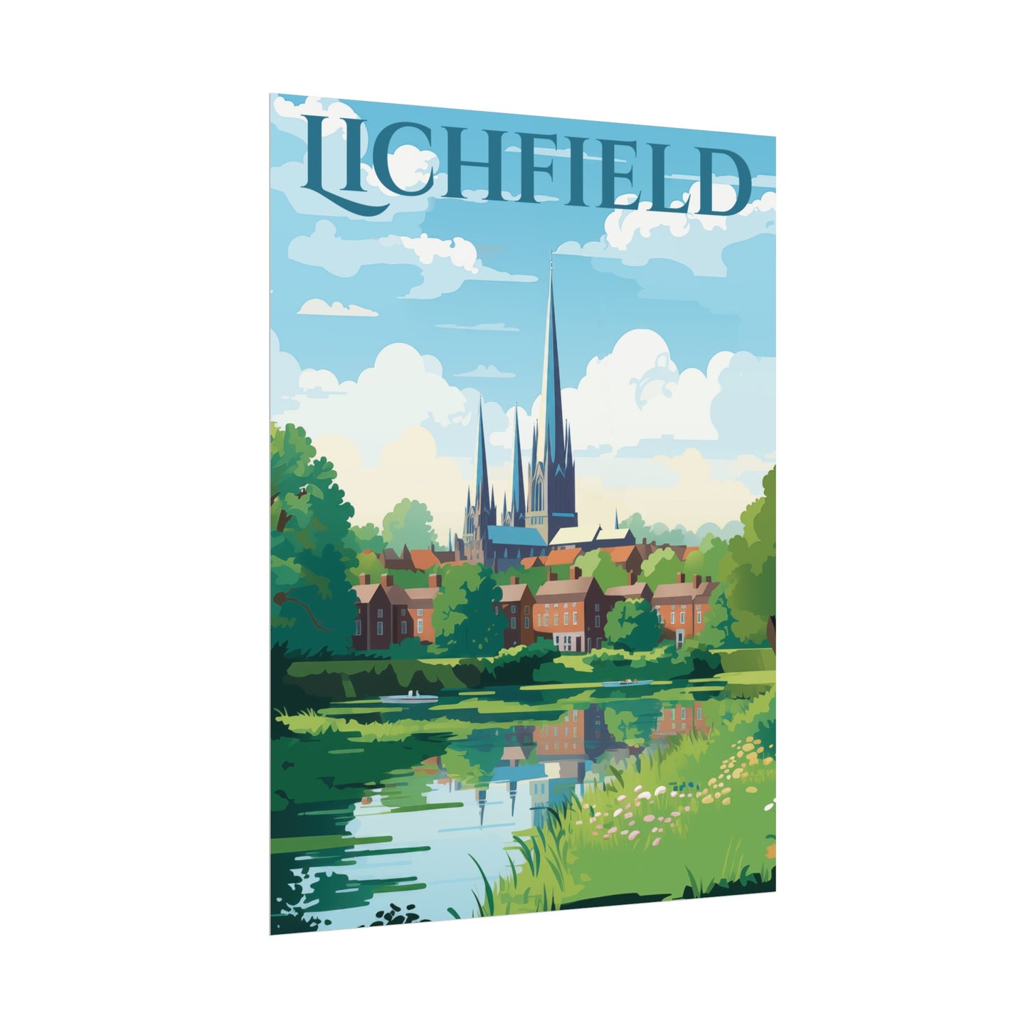 Beautiful Lichfield Scene Poster