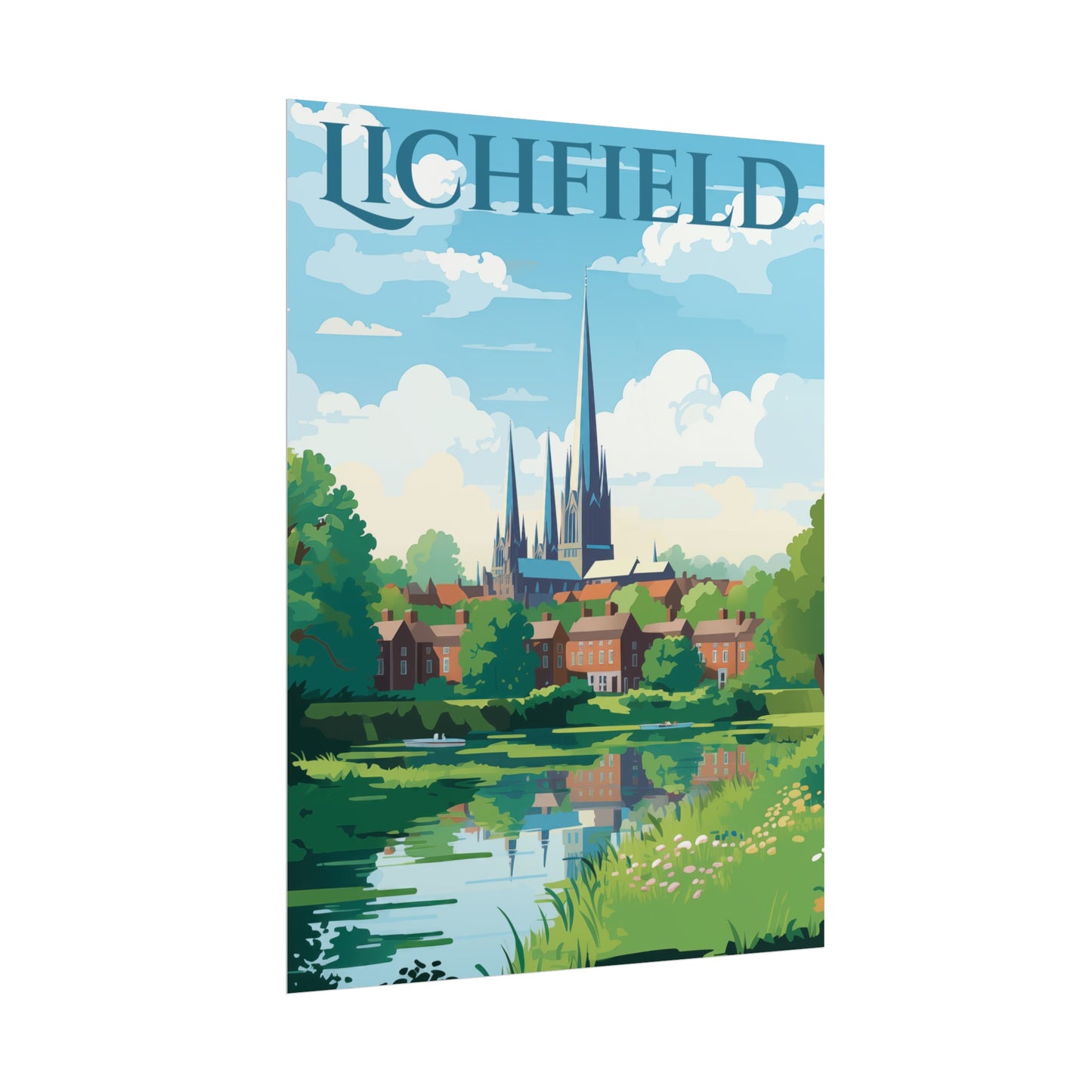 Beautiful Lichfield Scene Poster