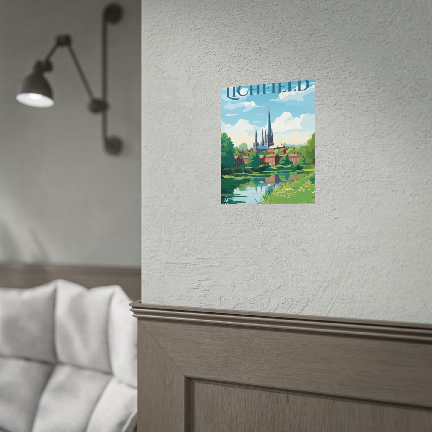 Beautiful Lichfield Scene Poster