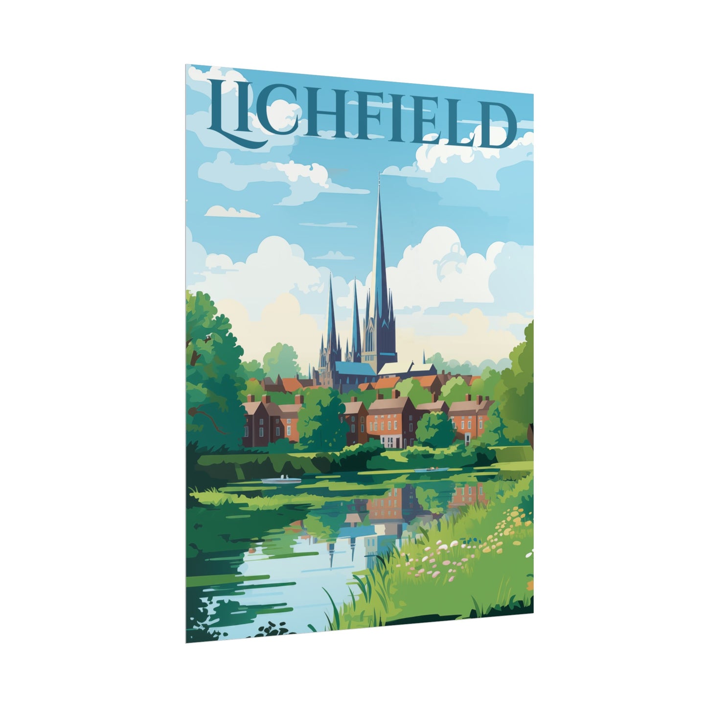 Beautiful Lichfield Scene Poster