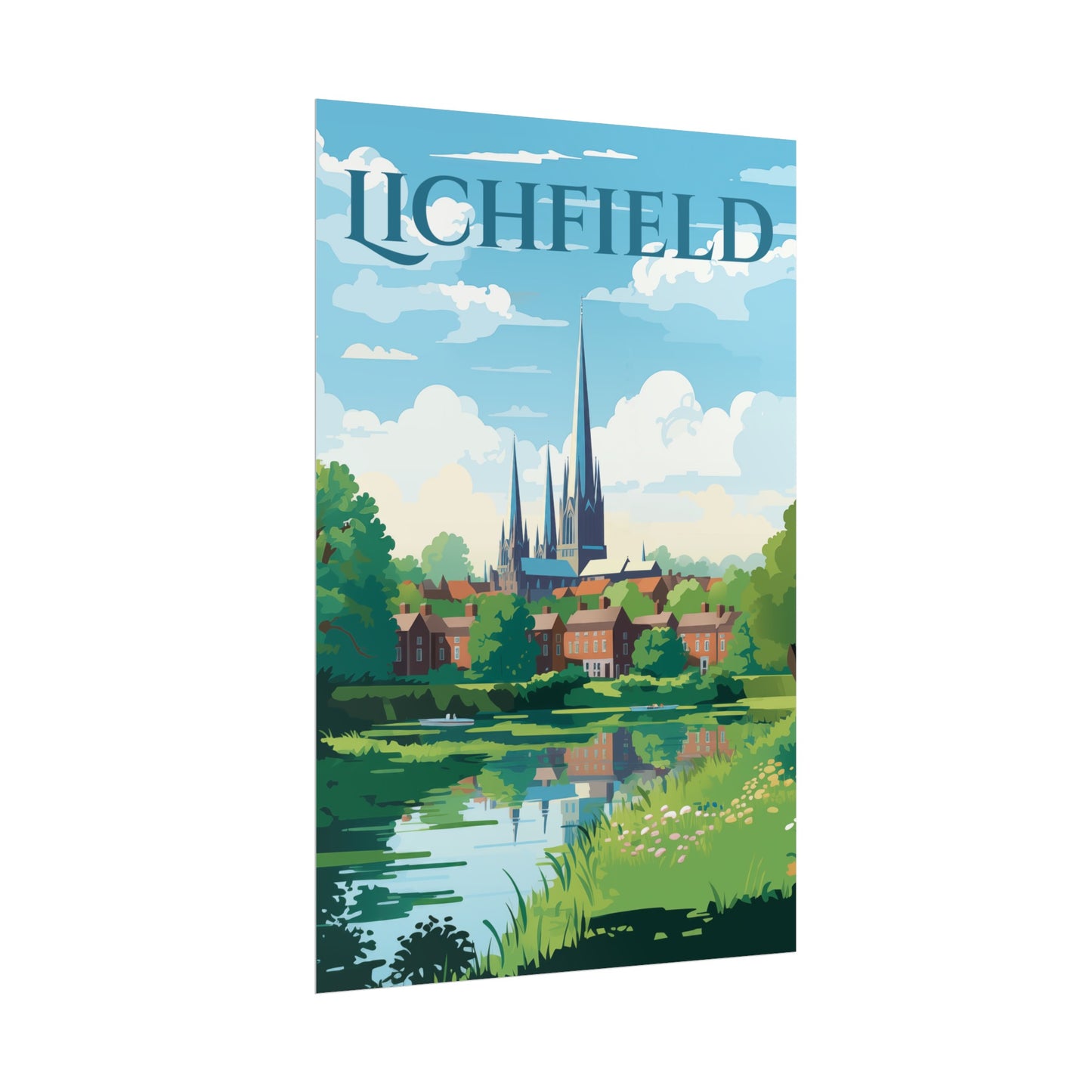 Beautiful Lichfield Scene Poster