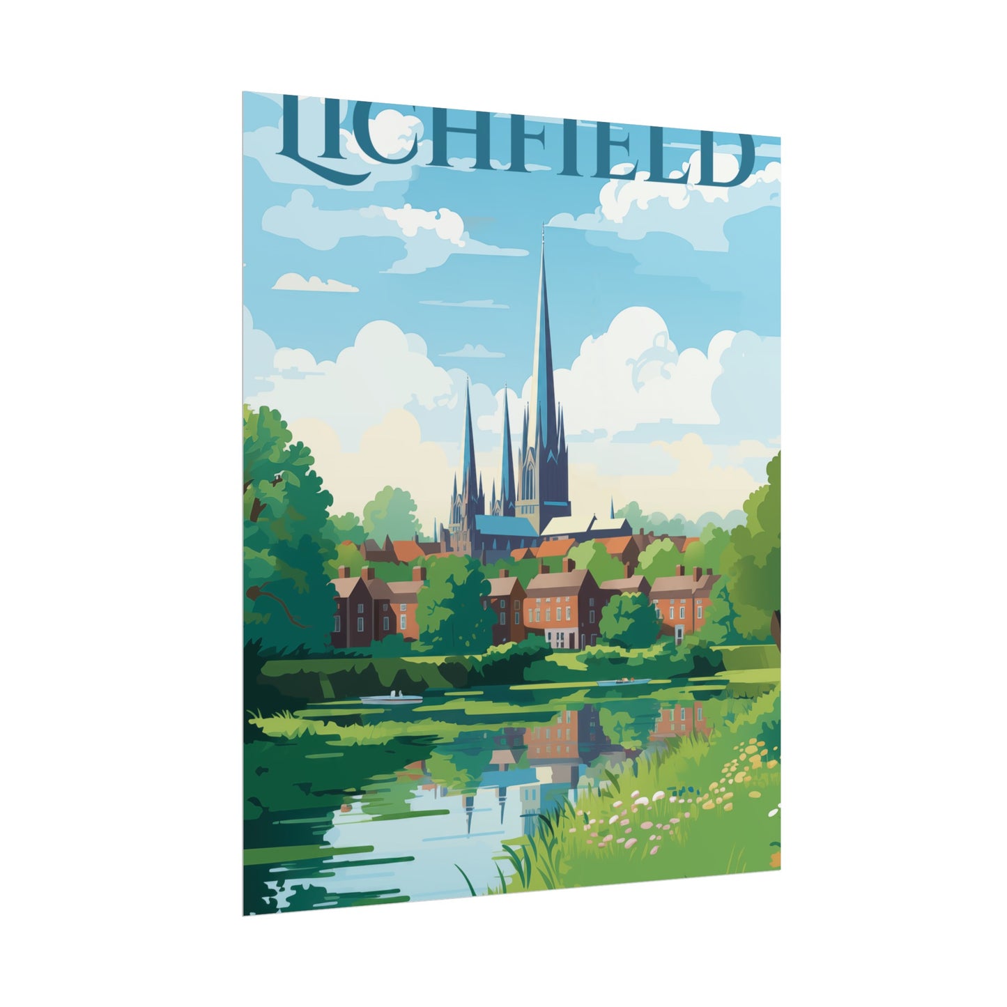 Beautiful Lichfield Scene Poster