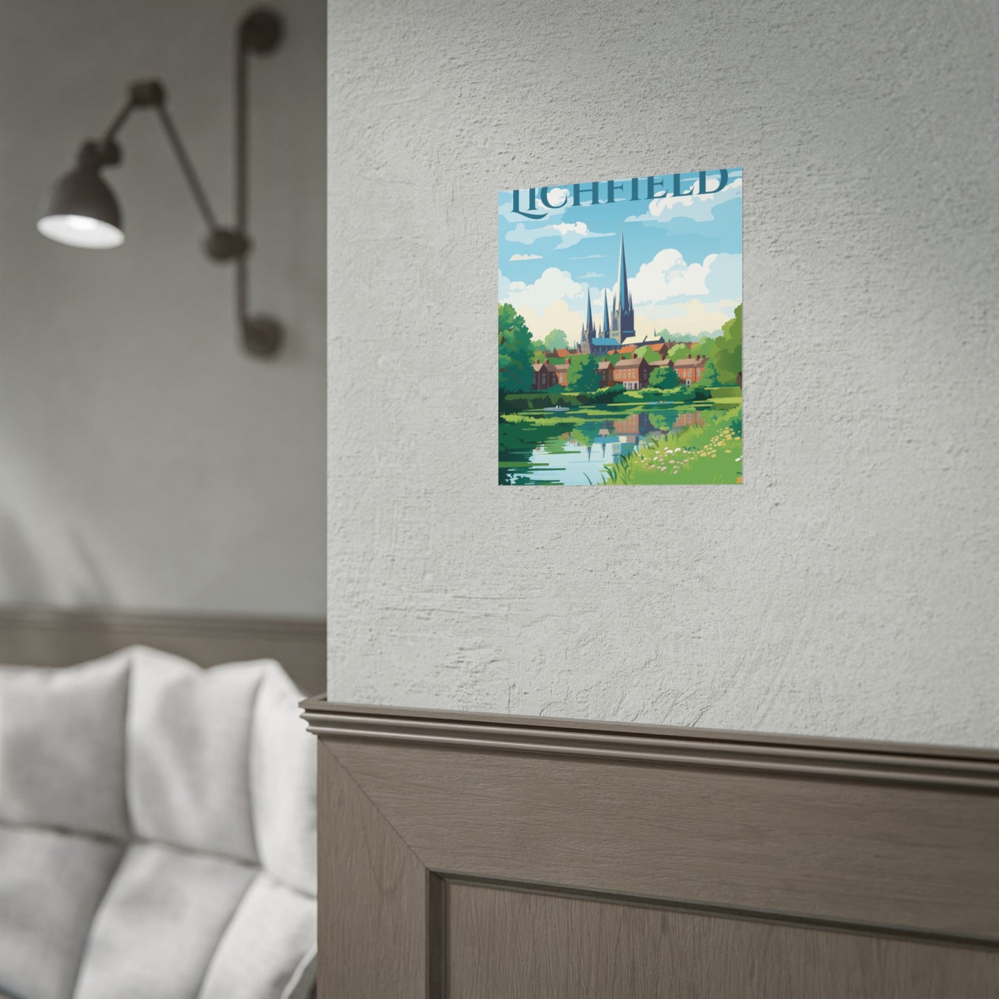 Beautiful Lichfield Scene Poster